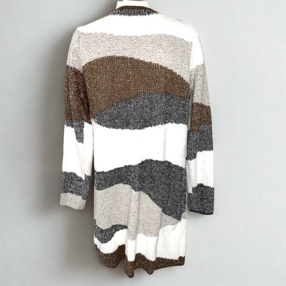 Fortune + Ivy Cardigan Sweater Open Front Pockets Stitchfix Women Small - Picture 2 of 6